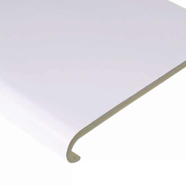 1.25m Long uPVC Window Board Plastic Cover Bullnose Capping Internal Cill 