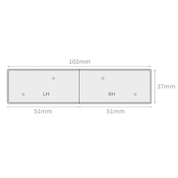 1.25m Window Sill Square Edge Capping Boards