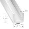 1 Metre Long Plastic Square Tubes, PVC Box Section, Square PVC Pipe