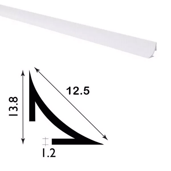 1 Metre PVC Plastic Scotia Trim - Durable Moulding