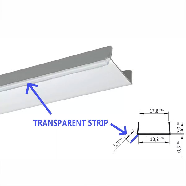 1 Metre PVC Plinth Sealing Strip MDF Kickboard Panel