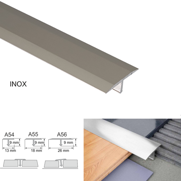 18mm Anodised Aluminium Threshold Trim T Bar Transition Trim For Tiles