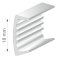 18mm PVC U Section Melamine Furniture Plastic Edge Trim