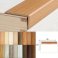 1m Long UPVC  Wood Effect Stair Edge Nosing Trim PVC Self-Adhesive