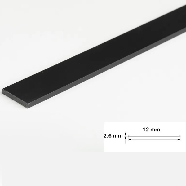 2.5 Metre Durable PVC Flat Bar Trim Architrave, Cover