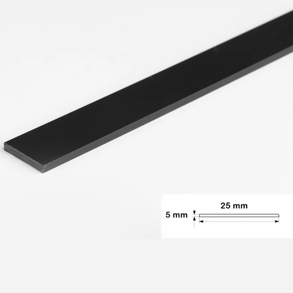 2.5 Metre Durable PVC Flat Bar Trim Architrave, Cover