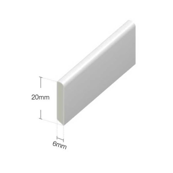 20mm White Cloaking Fillet Window and Door Trim