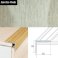 25mm x 20mm Non Slip Aluminium Wood Effect Stair Nosing Edge Trim Self Adhesive