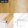 25mm x 20mm Non Slip Aluminium Wood Effect Stair Nosing Edge Trim Self Adhesive