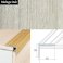 25mm x 20mm Non Slip Aluminium Wood Effect Stair Nosing Edge Trim Self Adhesive