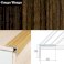 25mm x 20mm Non Slip Aluminium Wood Effect Stair Nosing Edge Trim Self Adhesive