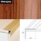 25mm x 20mm Non Slip Aluminium Wood Effect Stair Nosing Edge Trim Self Adhesive