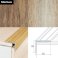 25mm x 20mm Non Slip Aluminium Wood Effect Stair Nosing Edge Trim Self Adhesive