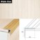 25mm x 20mm Non Slip Aluminium Wood Effect Stair Nosing Edge Trim Self Adhesive