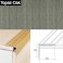 25mm x 20mm Non Slip Aluminium Wood Effect Stair Nosing Edge Trim Self Adhesive