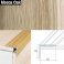 25mm x 20mm Non Slip Aluminium Wood Effect Stair Nosing Edge Trim Self Adhesive