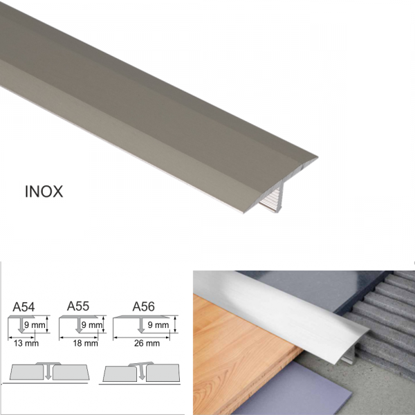 26mm Anodised Aluminium Threshold Trim T Bar Transition Trim For Tiles