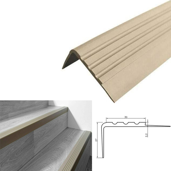 Anti Slip Stair Nosing Rubber Angle Step Edge Bullnose Stair Nosing