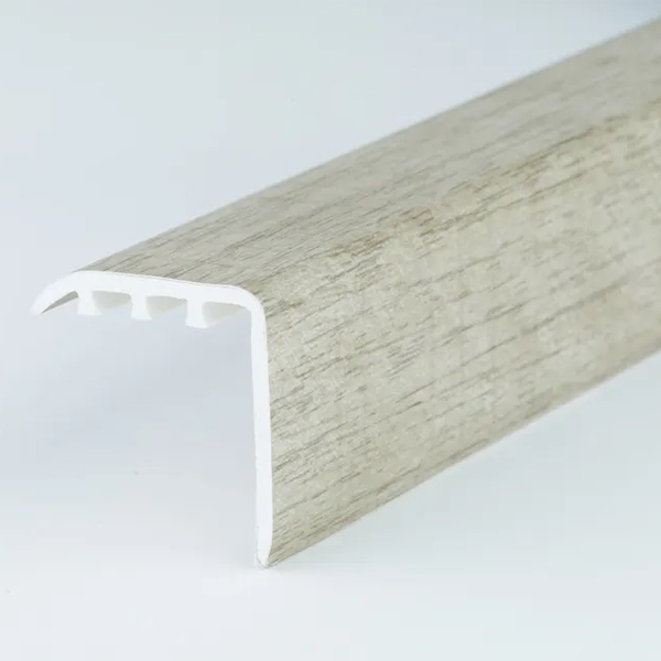 30mm x 30mm Wood Effect UPVC Stair Edge Nosing Trim