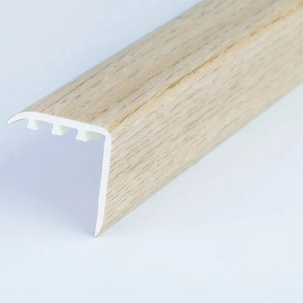 30mm x 30mm Wood Effect UPVC Stair Edge Nosing Trim