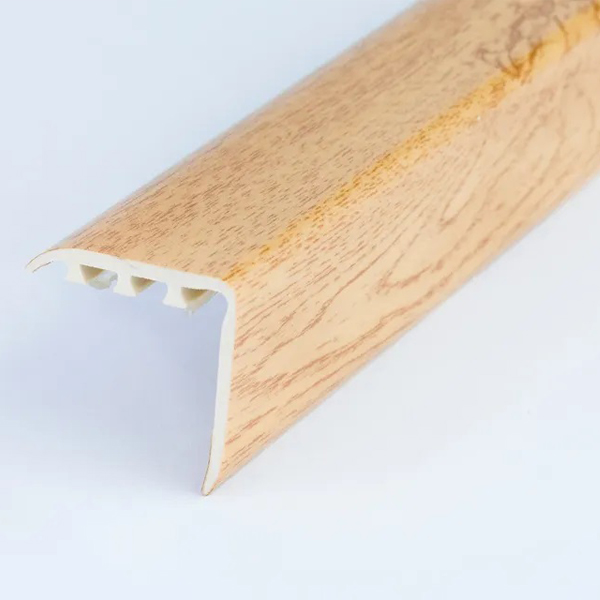 30mm x 30mm Wood Effect UPVC Stair Edge Nosing Trim