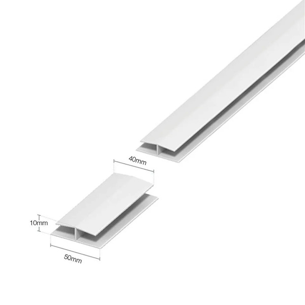 300mm PVC Plastic Board Soffit Joint H Trim - Jointing Strip