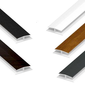 300mm PVC Plastic Board Soffit Joint H Trim - Jointing Strip