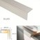 30mm x 30mm Aluminium Self Adhesive Stairs Nosing For Tile And Carpet Treads