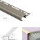 34mm x 11mm x 10mm Anti-Slip Stair Nosing Edge Trim For Tiles