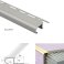 34mm x 11mm x 10mm Anti-Slip Stair Nosing Edge Trim For Tiles