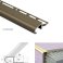 34mm x 11mm x 10mm Anti-Slip Stair Nosing Edge Trim For Tiles