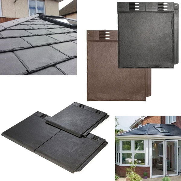 365mm Envirotile Slate Synthetic Roof Shingles