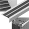 0.9m Long Anti Slip Rubber Aluminium Step Stair Nose Edging Strip for Wood Carpet