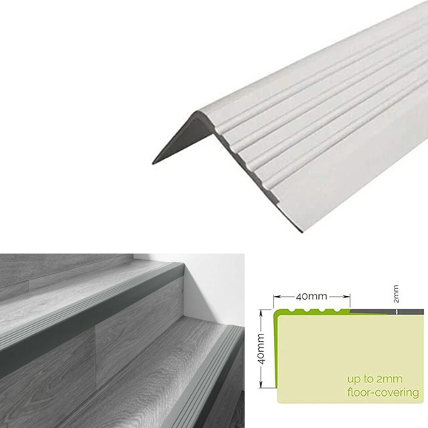 Non Slip Stair Nosing Bullnose Stair Nosing Rubber Angle Step Edge