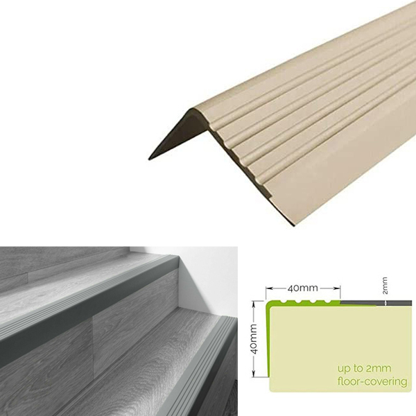 Non Slip Stair Nosing Bullnose Stair Nosing Rubber Angle Step Edge