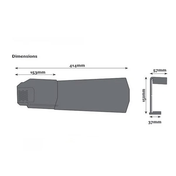 414mm UPVC Dry Verge Units For Roofs