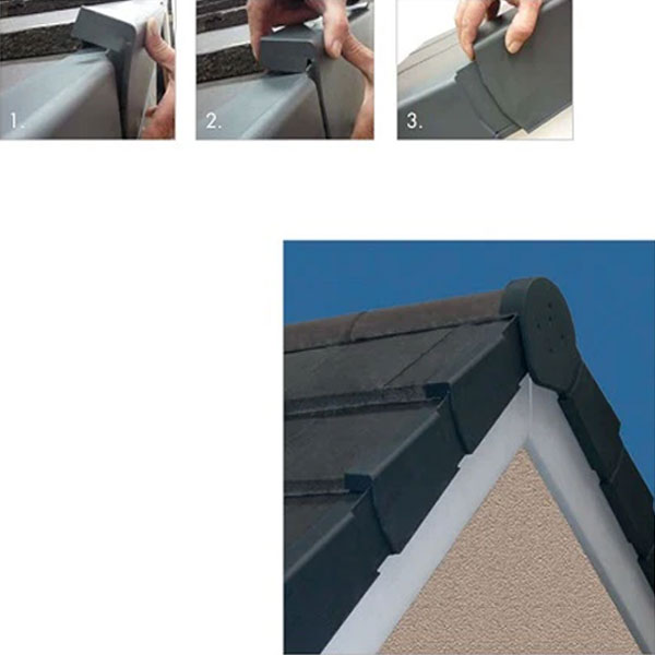 414mm UPVC Dry Verge Units For Roofs