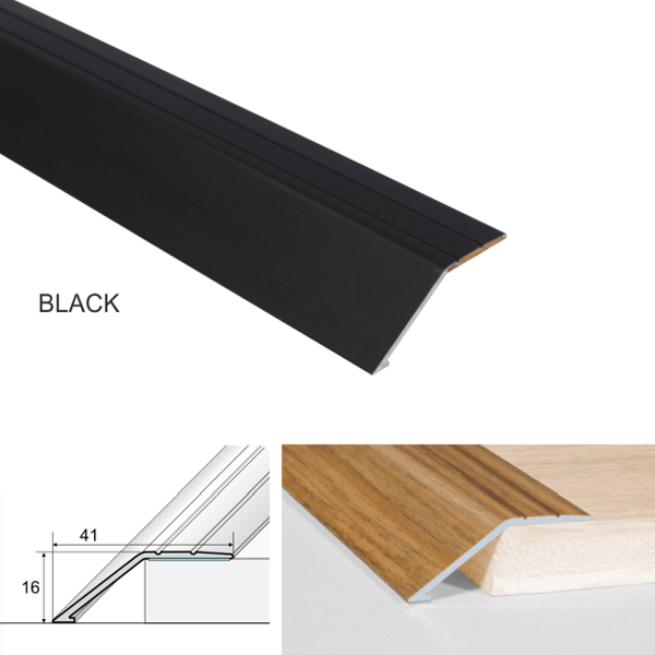 41mm Anodised Aluminium Door Threshold Ramp Profile Screwfix