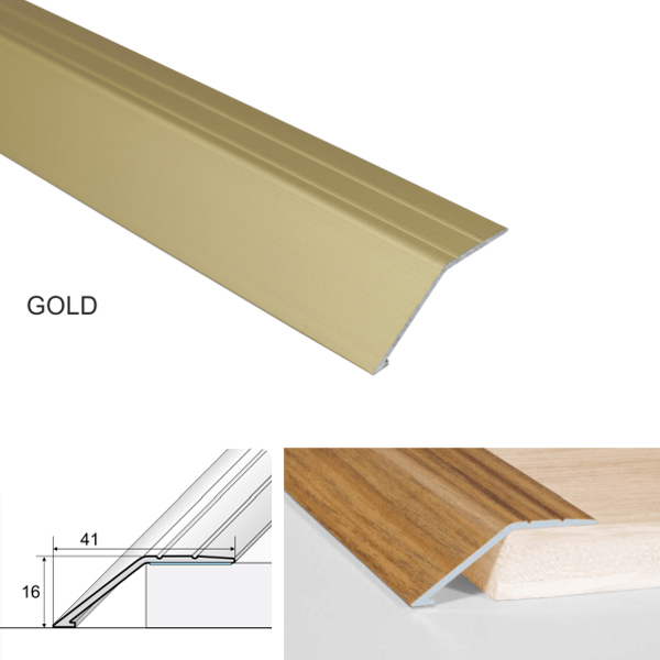 41mm Anodised Aluminium Door Threshold Ramp Profile Screwfix