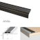 46mm x 30mm Aluminium Anti-Slip Stair Nosing Edge Trim With Rubber Insert