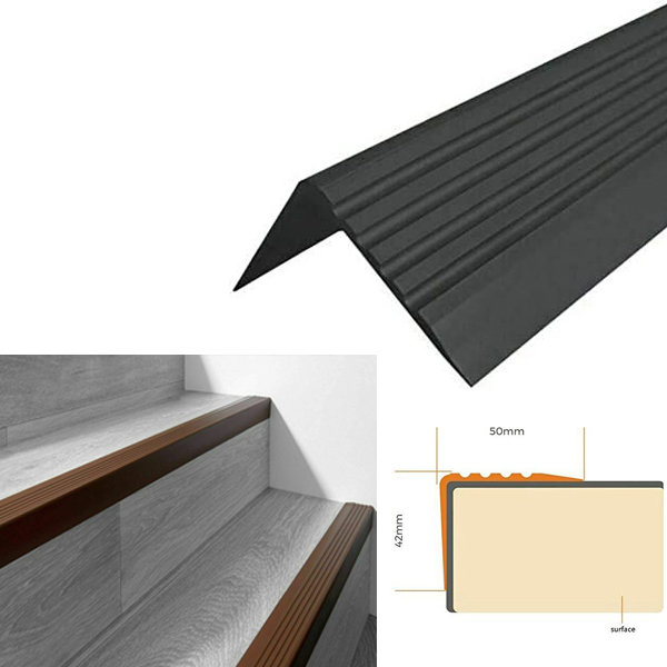 Bullnose Stair Nosing Non Slip Rubber Angle Step Edge