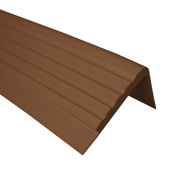 Anti Slip PVC 50mm x 45mm Rubber Stair Nosing Angle Step Edging Trim 