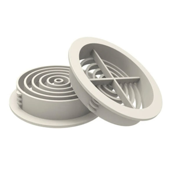 70mm Round Soffit UPVC Push in Roof Disc Vent - 10 Pieces