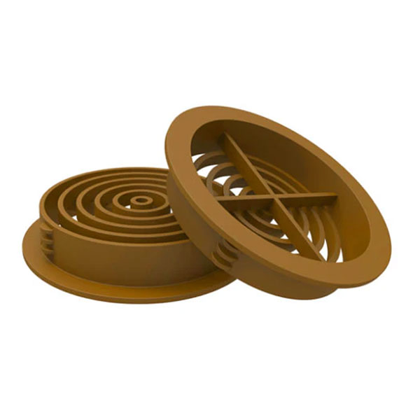 70mm Round Soffit UPVC Push in Roof Disc Vent - 10 Pieces