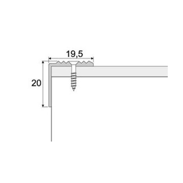 Aluminium Non Slip Stair Edge Nosing Trim