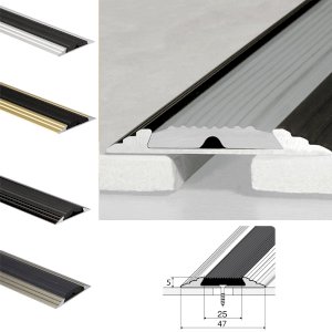 50mm Aluminium Flat Non Slip Door Threshold A10 Anodised Profile 