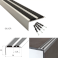 36mm x 20mm Aluminium Non Slip Stair Nosing Edge Trim With Rubber Inserts