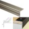 Aluminium Self Adhesive Anodised Anti Non Slip Stair Nosing Edge Trim 