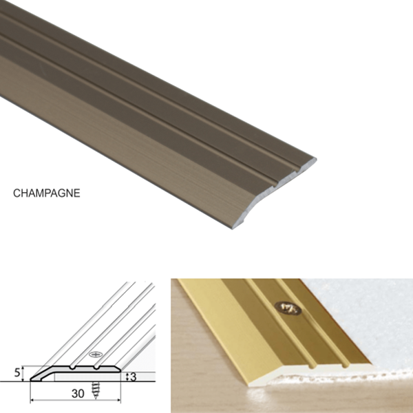 Aluminum Door Threshold For Connecting Wooden & Laminate