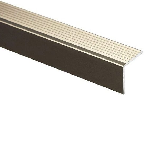 Anodised Aluminium Anti Slip Stair Edge Nosing Trim